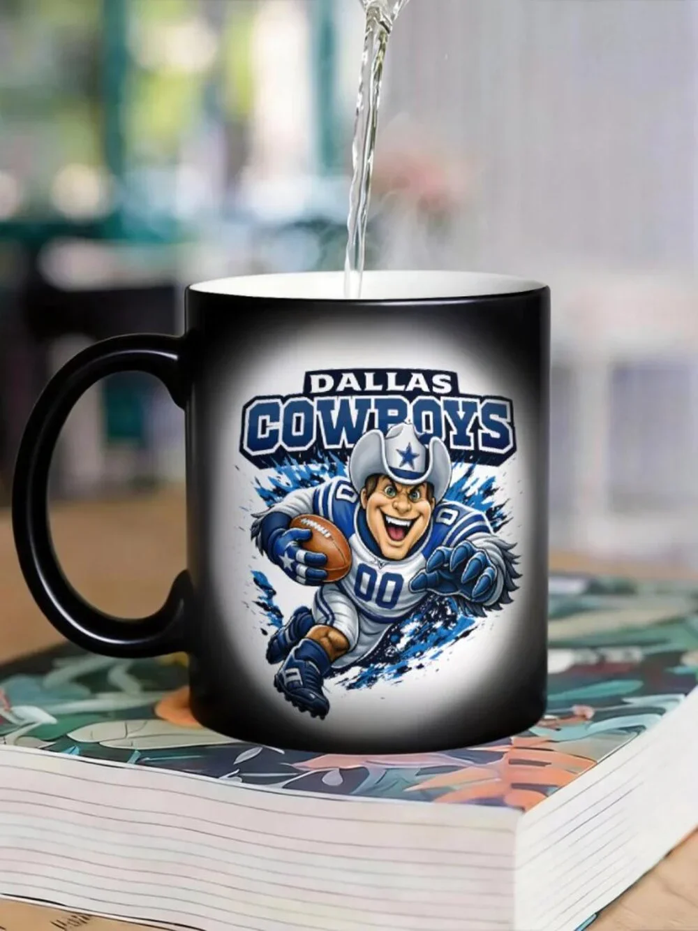 Dallas Cowboys Matte Heat Changing Mug NFL Fan Cup 11oz